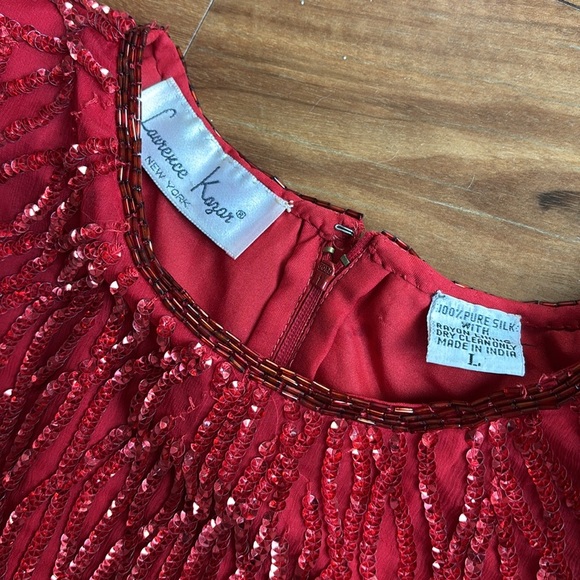 Vintage Laurence Kasar silk dress - Picture 3 of 12